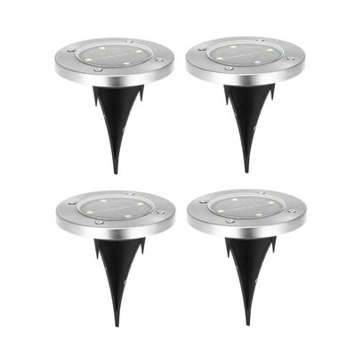 PACK DE 4 ESTACAS SOLARES LED DE JARDÍN