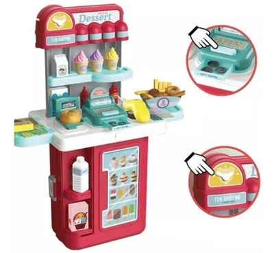 Imagen 2 del producto Tienda De Dulces Móvil Bowa 4 En 1 - Rojo Y Gris Juguete