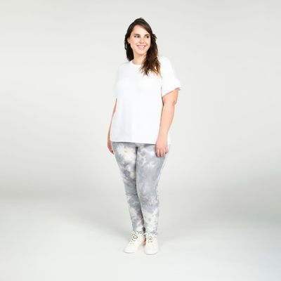 Legging Diseño Tie Dye De Viscosa gris Caffarena