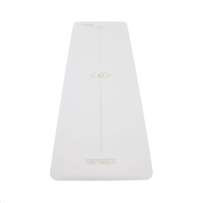 Mat de Yoga Premium PU Natural Rubber 5 mm Blanco