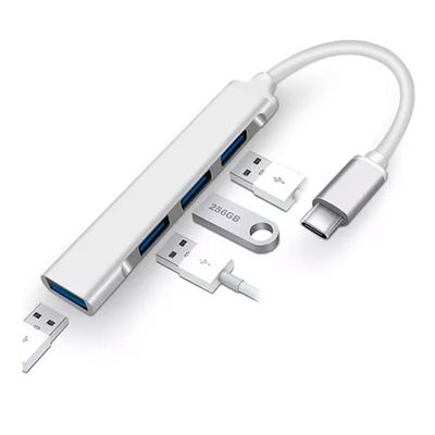Adaptador Usb Hub Tipo C 4 X Usb 3.0 4 En 1
