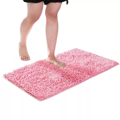 Alfombra Baño Microfibra 40 X 60 Cm Bajada Ducha Absorbente Rosa