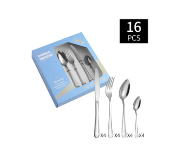 Imagen 2 del producto Juego De Cubiertos 16 Piezas Acero Inoxidable