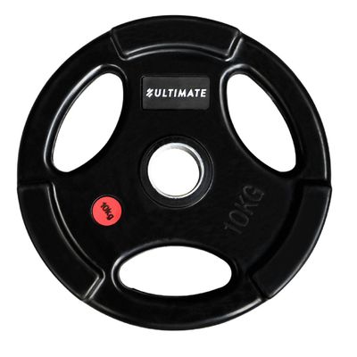 Disco Olímpico Engomado con Agarres 10 kg