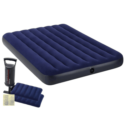 Colchón Inflable Intex Set 2 Plazas 152x203x25 Cm