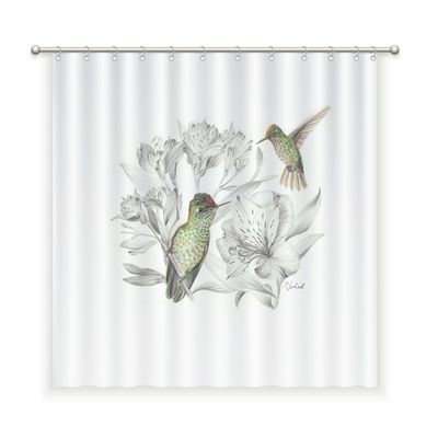 CORTINA BAÑO ALGODÓN ENCANTO PICAFLORES