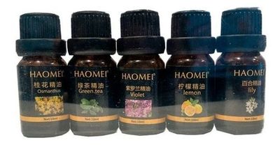 5 Esencias Aceite Humidificador Difusor Aroma 10ml