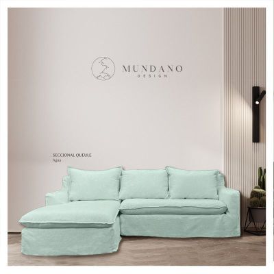 Imagen 2 del producto Seccional Queule Chenille Agua 3C