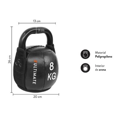 Imagen 2 del producto Kettlebell Soft Pro 8 kg