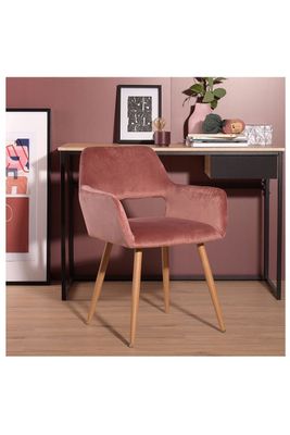 Imagen 2 del producto Silla Comedor Sitial Cromwell Terciopelo - Rosa