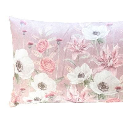 Imagen 2 del producto FUNDA COJÍN GAMUZA ANÉMONE BLANCA 50X30