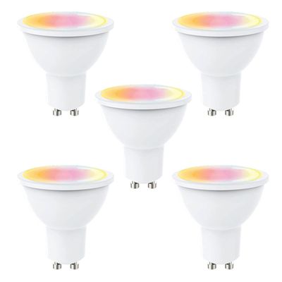 Pack 5 Ampolletas LED Smart Bright GU-10 5W