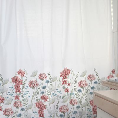 Imagen 2 del producto CORTINA BAÑO ALGODÓN ORIQUIDEAS