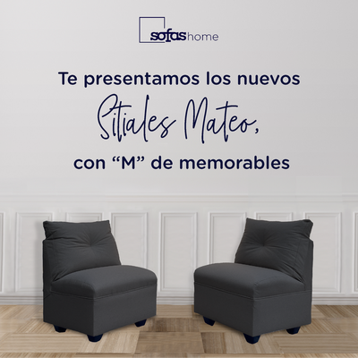 Imagen 2 del producto Par Butacas Mateo Chenille Grafito Pata Plastica 1C