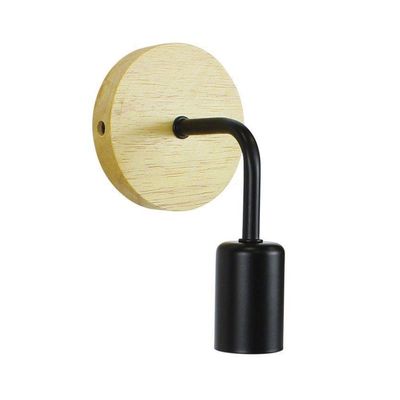 Imagen 1 del producto Apliqué Decorativo Soporte Madera Porta E-27