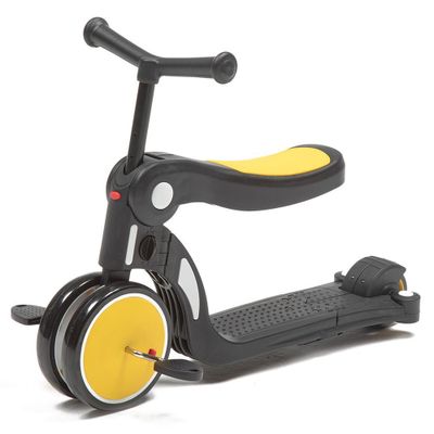 Imagen 2 del producto Scooter Monopatín Plegable Niño 5 en 1 – Amarillo