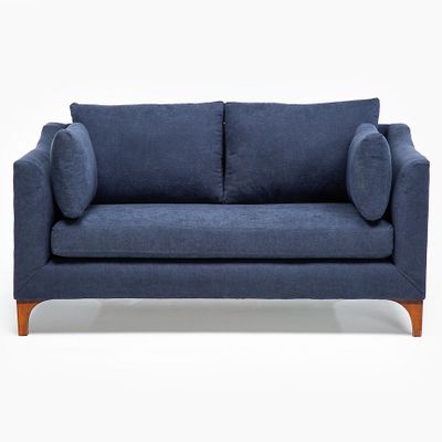 Sofá Grecia 2 Cuerpos Azul Acero