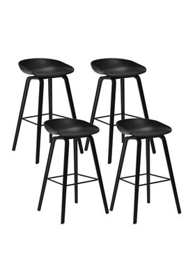 Pack 4 Pisos de Bar Estilo Nórdico Negro