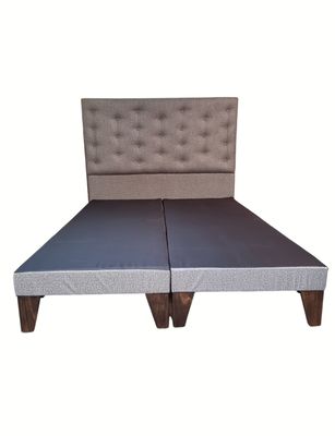 Base Europea Dividida + Respaldo a Piso Gris Claro Cavancha