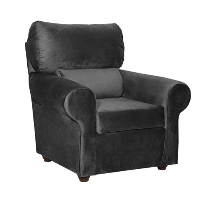 Imagen 2 del producto Sillon Beron 1c Felpa Negro  95 x 90 x 100