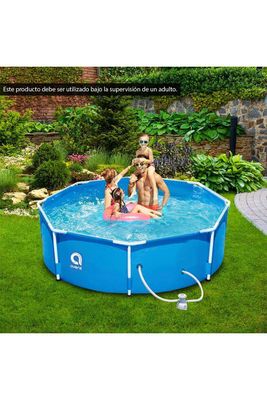 Imagen 2 del producto Piscina con Filtro 4383 L 76x300 cm Celeste
