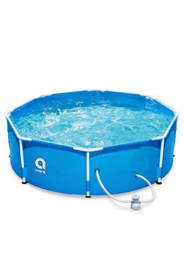 Piscina con Filtro 4383 L 76x300 cm Celeste