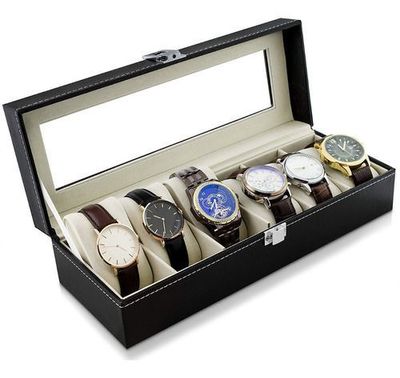 Caja Estuche Para Guardar 6 Relojes Ai81