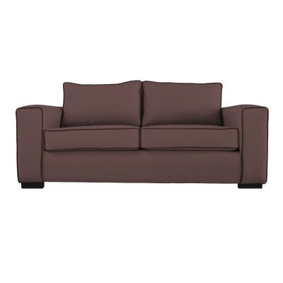 Sofá Gabro Felpa Cafe 3 Cuerpos