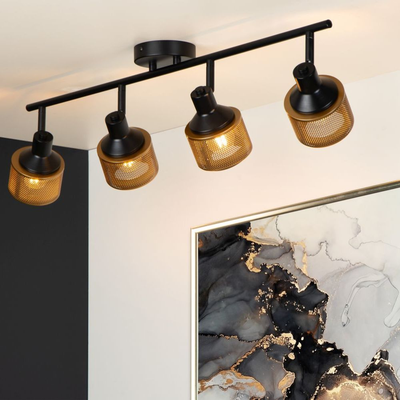 Imagen 2 del producto Barra Direccional Rafa Negro 4xE14