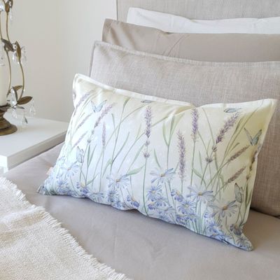 Imagen 2 del producto FUNDA COJÍN ALGODÓN  JARDÍN DE LAVANDA 50X30