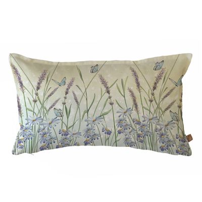 FUNDA COJÍN ALGODÓN  JARDÍN DE LAVANDA 50X30