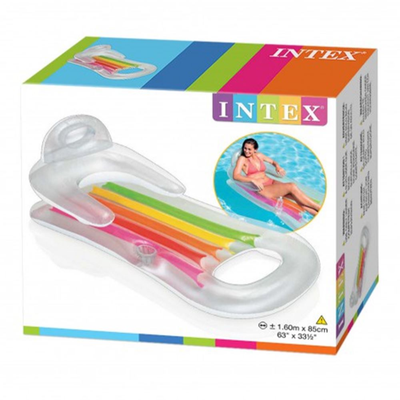 Imagen 2 del producto Flotador Inflable Asiento Respaldo 160x85 Cm Plata