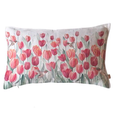 FUNDA COJÍN MARISA TULIPANES 50X30