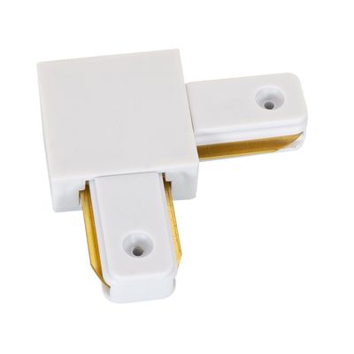 Imagen 2 del producto Pack 5 Conectores Para Carril Monofásico De Iluminación LED ""L"" Blanco