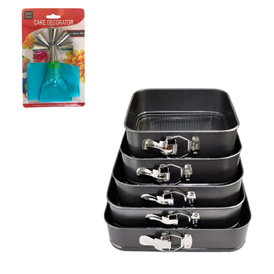 Molde De Reposteria 5 Piezas + Manga Pastelera