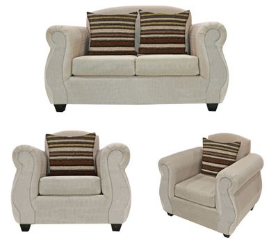 Living Merida 2-1-1 Tela Beige