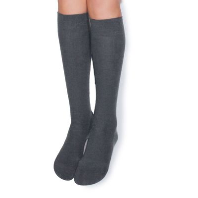 Calcetín Largo Algodón Acanalado Pack 2 Escolar