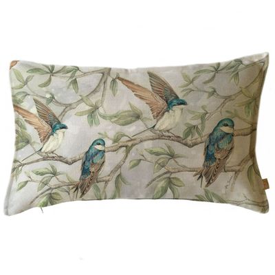 FUNDA COJÍN MARISA GOLONDRINAS 50X30