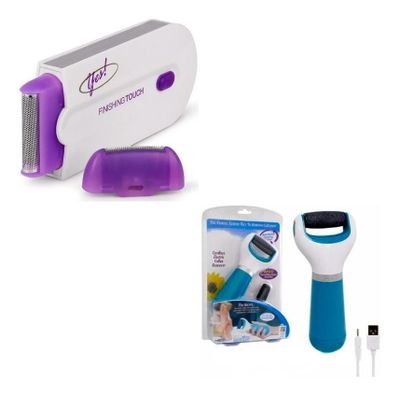 Depiladora Corporal Recargable + Removedor Callos