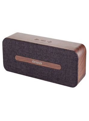 Parlante Aiwa Bluetooth Madera Awp-70bt Marron