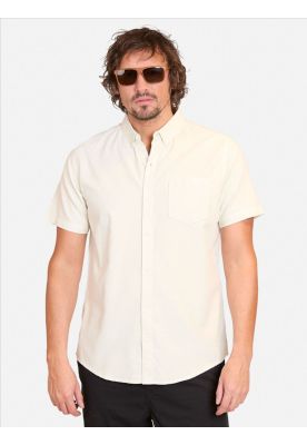 Camisa M/C Shirt Oxford Solid Verde Hombre Volcom