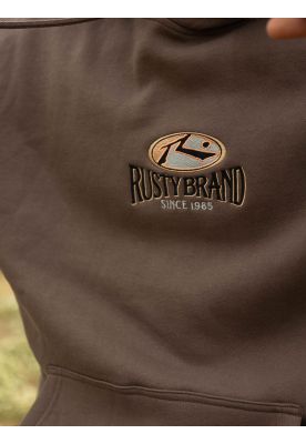 Imagen 2 del producto Poleron Canguro Rusty Brand Hoodie Café Hombre Rusty