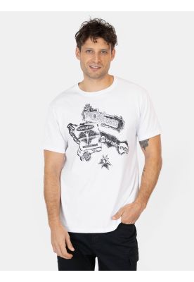 Polera MC Flip Blanco Hombre Volcom