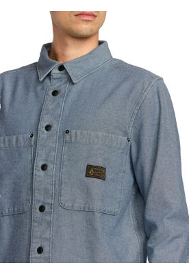 Camisa LevelStone Azul Hombre Volcom