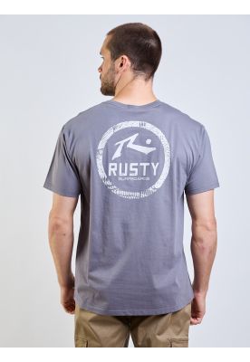 Imagen 2 del producto Polera MC Leaf Gris Hombre Rusty