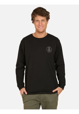 Polera ML Cliff Negro Hombre Rusty