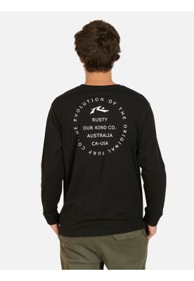 Imagen 2 del producto Polera ML Cliff Negro Hombre Rusty