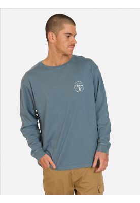 Polera ML Grind Azul Hombre Volcom
