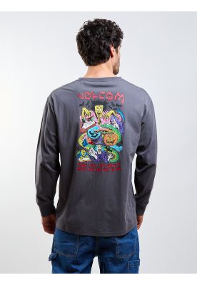 Imagen 2 del producto Polera ML Fa Jj Villard Gris Hombre Volcom