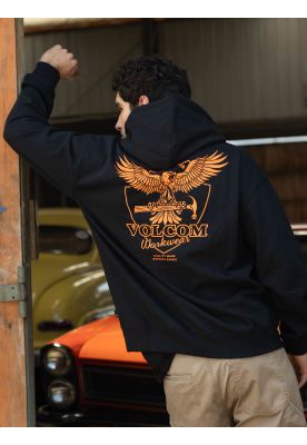 Imagen 2 del producto Poleron Canguro Hammered Po Negro Hombre Volcom